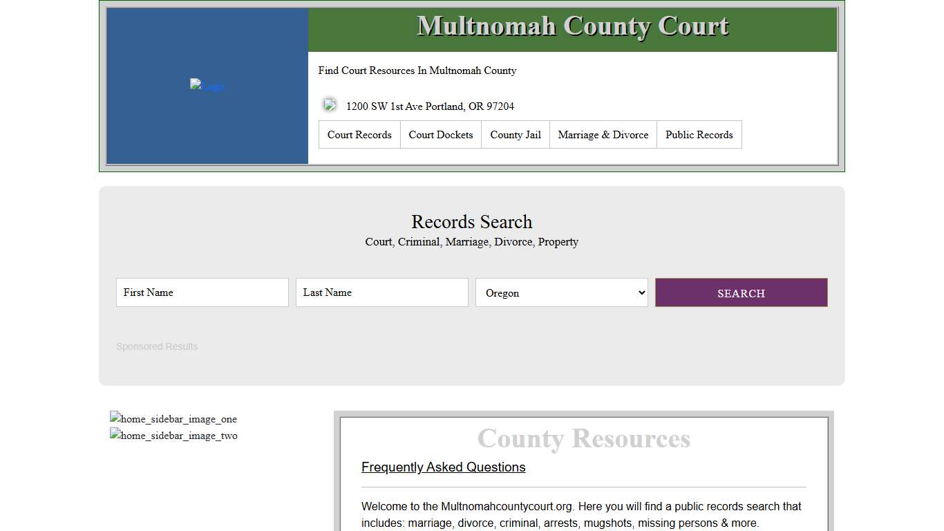 Multnomah County Court Records Search